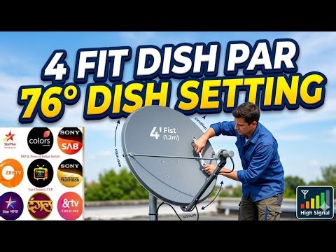 4 fit dish par 76 degree dish setting || 76° dish setting 