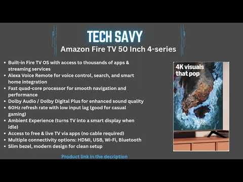 Amazon Fire TV 50” 4-Series Review (2024) | Best Budget 4K Smart TV with Alexa