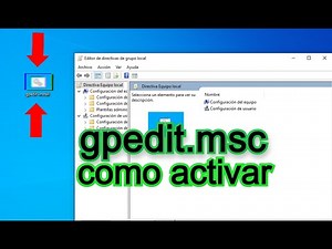 ⚫ Como activar o instalar GPEDIT.MSC editor de directivas de grupo local en windows 10 home - single