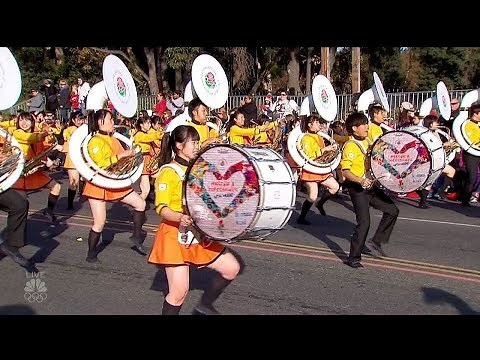 2018 ローズパレード - 京都橘高等学校吹奏楽部マーチングバンド他 - NBC