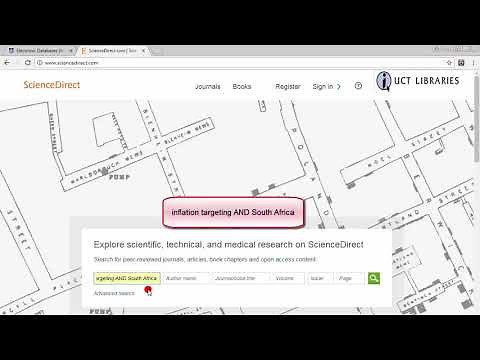 How to search for articles using ScienceDirect