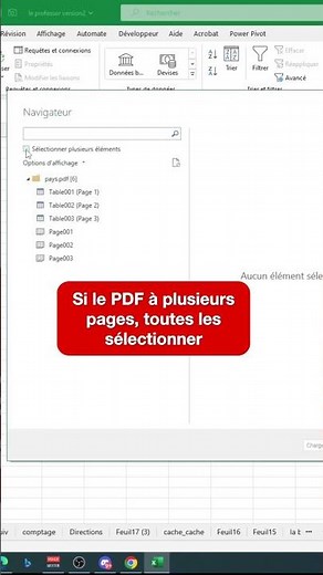 Convert a PDF file to an Excel file