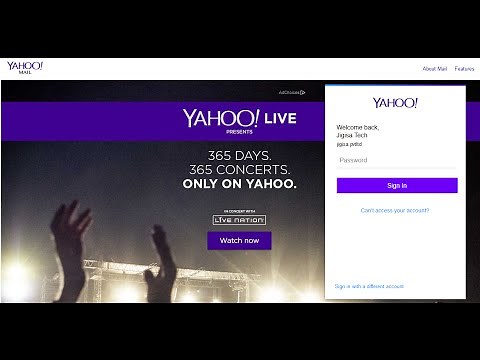 How To Log In To Yahoo Mail | Yahoo Email Login