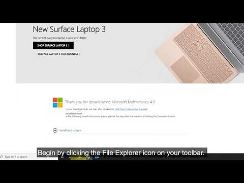 Installing Microsoft Mathematics