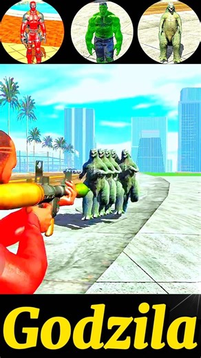 Godzilla 🤯VS Hulk 🤮 || Challenge 🔥 || Indian Bike Driving 3D 😱 #shorts #shortsfeed