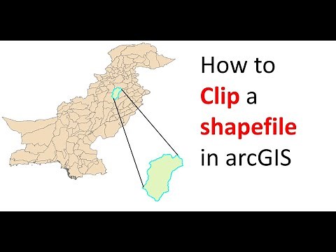 how to clip a shapefile in arcGIS