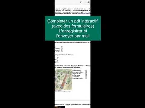Compléter un pdf interactif sur une tablette et l'envoyer par mail