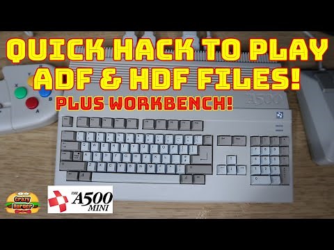How To Play ADF & HDF Files On The A500 Mini! Plus Workbench!