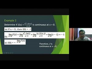 Continuity of a Function (Basic Calculus Online Class)