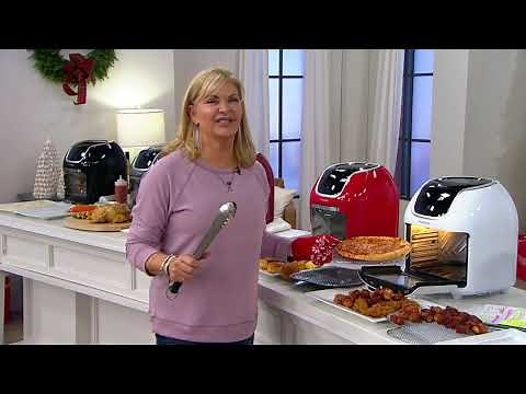 PowerXL 1700W 10-qt Vortex Air Fryer Pro Oven /w Presets on QVC