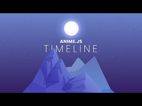 Timeline Animations using Anime js | How to make Animated Website