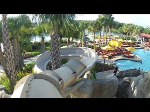 Hyatt Regency Grand Cypress Orlando - Beautiful Pool, Detailed POV Tour w/ Slide, Caves, Waterfalls