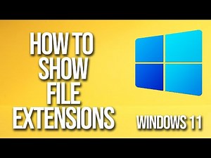 How To Show File Extensions Windows 11 Tutorial