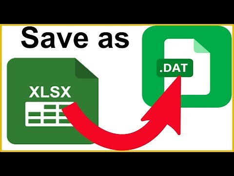 How to convert Excel files to .dat files