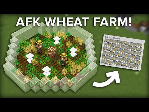 Minecraft Easiest Villager Wheat Farm - 150+ Per Hour