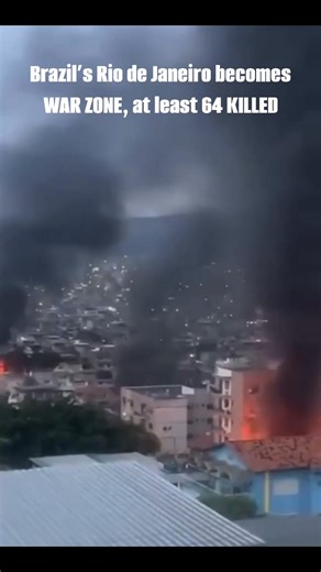 Brazil: Rio de Janeiro witnessed Brazil's deadliest police operation in its history, targeting the Red Command drug cartel in the Complexo do Alemão and Penha favelas. The operation involved 2,500 police officers and soldiers, resulting in at least 64 deaths, predominantly suspected cartel members and 81 arrests. #brazil #riodejaneiro #RioRaid #COP30 #Narcoterrorism #redcommand #Drugcartel #complexodamare #Deaths #arrests | Abhishek Jana