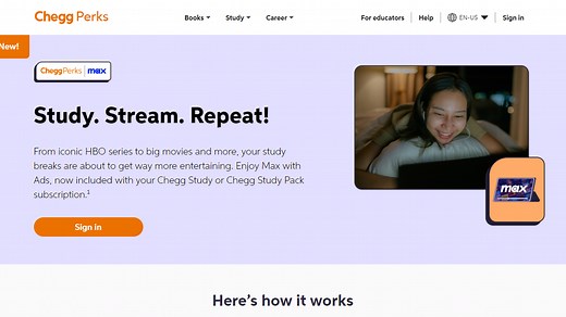 Max Launches New Bundle with Educational Subscription Service Chegg