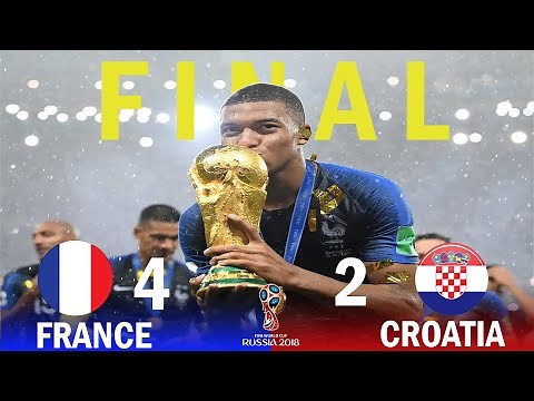 FIFA World Cup Final 2018 France vs Croatia 4x2 All Goals & Highlights