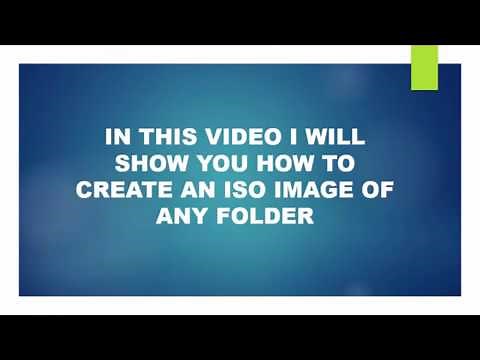 How to Create an ISO from a Folder, File, or Disc