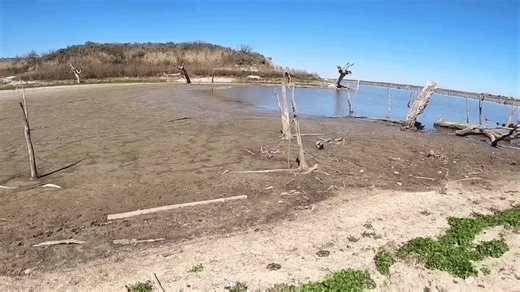 Lake Corpus Christi Appears Nearly Dry as Water Level Drops Below 10 Percent Capacity