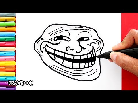 How to Draw TROLL FACE Meme | Step by Step Trollface Drawing Tutorial