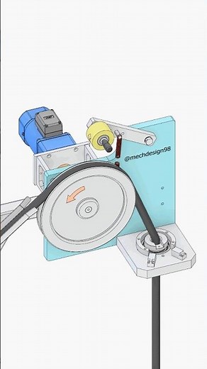 Cable Prefeeder Mechanism with Spring Tension Control | 3D Animation