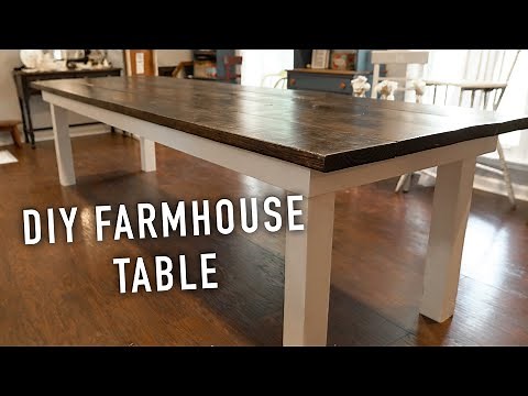 How to build your own Farmhouse Table!! || DIY