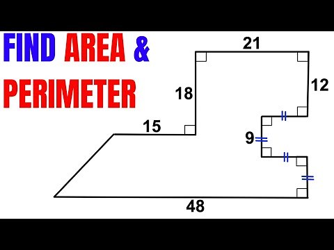Calculate the Area and Perimeter of the given shape | Important Geometry and skills explained