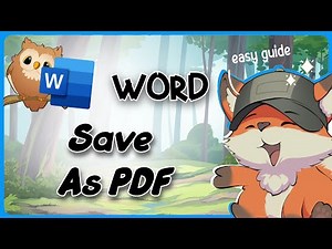 How to Save File in MS Word as PDF — Full Guide (Updated)