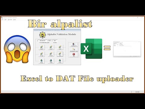 Excel to DAT file, BIR Alphalist for 1604E attachment (Annual Alphalist of Payee)