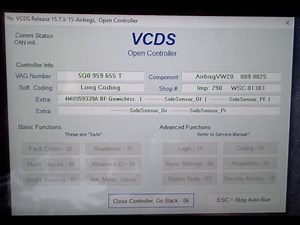 VCDS Scanning for Fault Codes in my 2015 VW GTI
