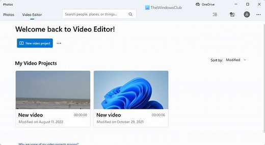 How to use Video Editor app in Windows 11