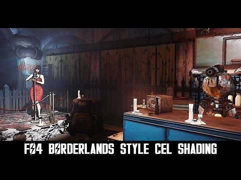 Fallout 4 with Borderlands Style Cel Shading 4K