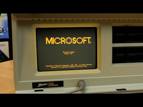 Installing Windows 1.0 on an '80s Zenith Portable PC!