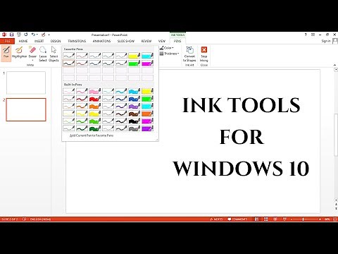 Ink tools for windows 10