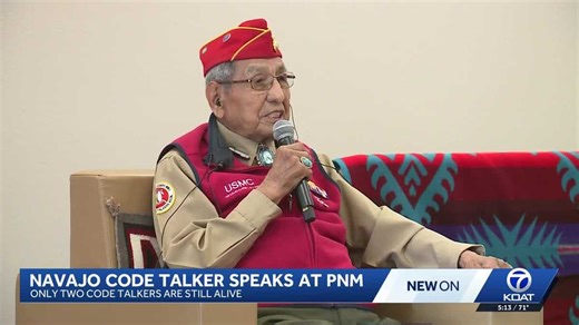 Navajo code talker shares story behind crucial role in history