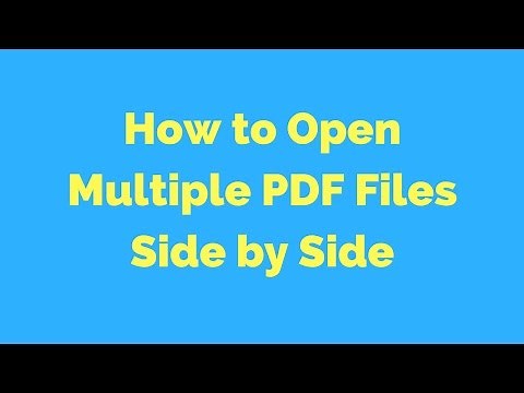 How to Open Multiple PDF Files Side by Side