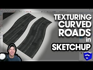Texturing a CURVED ROAD in SketchUp