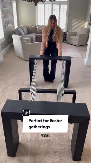 Perfect for Easter — extendable 6-in-1 Transformer Table. This solid wood extendable Transformer Table dining set will be a true game changer for your next family gathering. Follow us to learn more. Thank you @Costco Guide for this video. #TransformerTable #EatTogether#TransformerHome #SmartHome #SmartHomeTechnology #SmartHomes #Innovation #InnovativeDesign #Furniture #FurnitureDesign #ModernFurniture #InnovativeFurniture #InnovationLiving #InnovationForEveryone #InnovationDesign #InnovativeProd