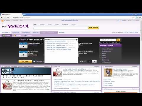 How to search for and remove content in My Yahoo
