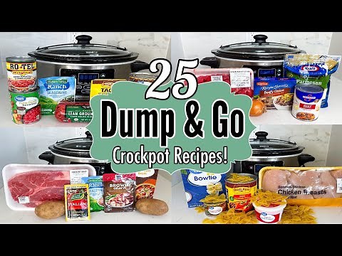 25 EASY DUMP & GO CROCKPOT DINNERS | SO GOOD SIMPLE & TASTY SLOW COOKER RECIPES | JULIA PACHECO