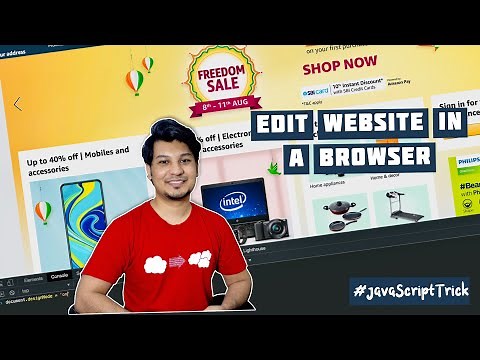 JavaScript trick to EDIT any website in a Browser