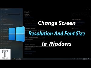 How to change Screen Resolution and Size/layout in Windows 10!