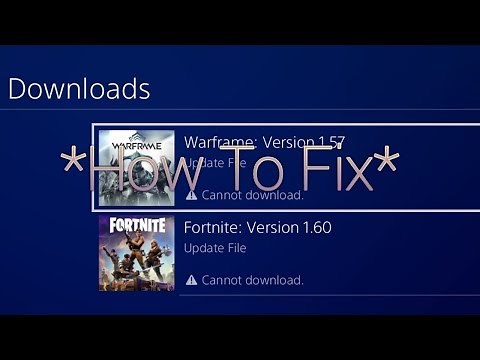 How to fix "cannot download" error on ps4