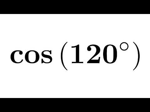 cos120 | cos(120)| cosine of 120 degree | First Method