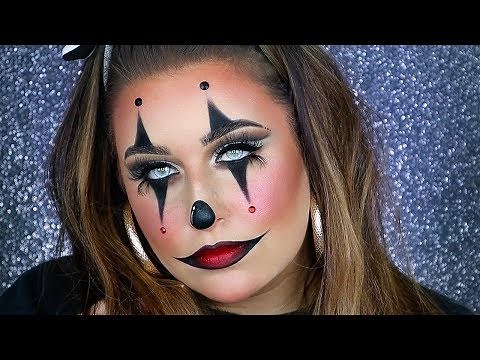 creepy clown halloween makeup tutorial | 31 Days of Halloween