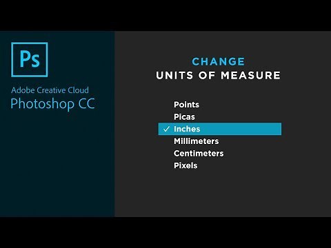 Change Units of Measure in Adobe Photoshop (points, pixels, inches, cm, mm, picas)