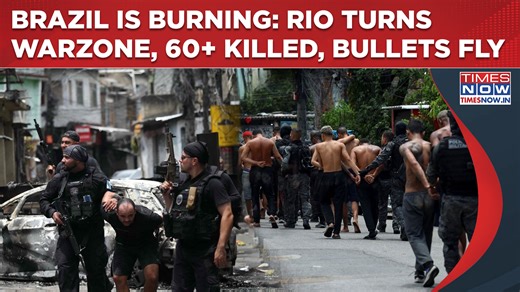 At least 64 people have been killed after police in Rio de Janeiro carried out a deadly raid days before the city hosts events linked to COP30. Officers targeted alleged drug kingpins in the Comando Vermelho gang and their money-laundering operations, leading to clashes so severe that health services, schools and transport were disrupted. Watch video for more information. #TNOriginals #TimesNow | TIMES NOW