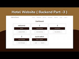 Create A Complete Responsive Hotel Booking Website Using HTML / CSS / JS / PHP PDO (part 03)