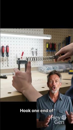 Easy Guide: How to Stretch a Stiff Spring with Found Items | DIY Tips & Tricks #DIY #oneminuteidea